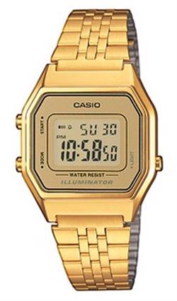 Image of Casio LA680WEGA-9ER Classic Unisex ur i guld med guld urskive